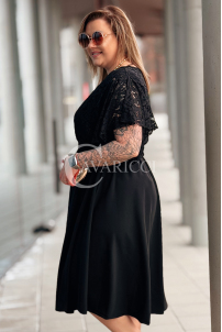 CLARISSA Kleid in Schwarz – Große Größen | Cavaricci.de