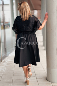 CLARISSA Kleid in Schwarz – Große Größen | Cavaricci.de