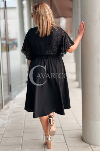 CLARISSA Kleid in Schwarz – Große Größen | Cavaricci.de