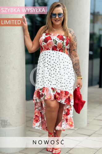 VALENTINA Kleid in Rot – Große Größen | Cavaricci.de