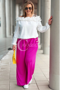 ZINERVA Hose in Fuchsia – Große Größen | Cavaricci.de