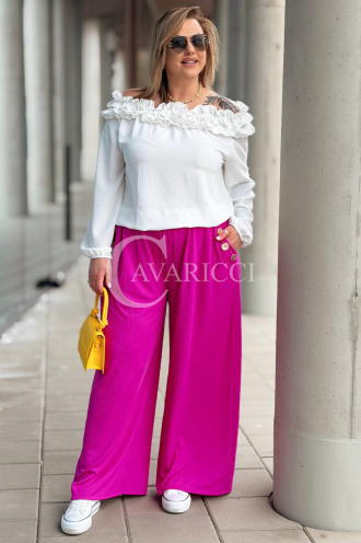 ZINERVA Hose in Fuchsia – Große Größen | Cavaricci.de