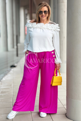ZINERVA Hose in Fuchsia – Große Größen | Cavaricci.de