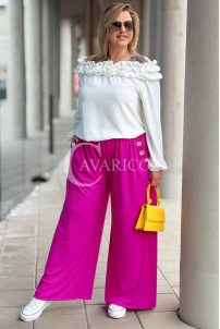 ZINERVA Hose in Fuchsia – Große Größen | Cavaricci.de