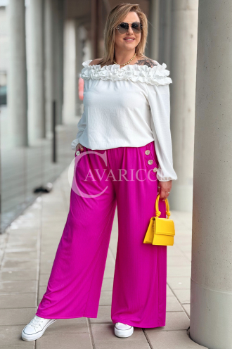 ZINERVA Hose in Fuchsia – Große Größen | Cavaricci.de