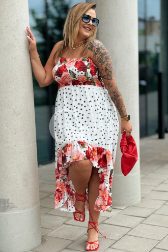 VALENTINA Kleid in Rot – Große Größen | Cavaricci.de