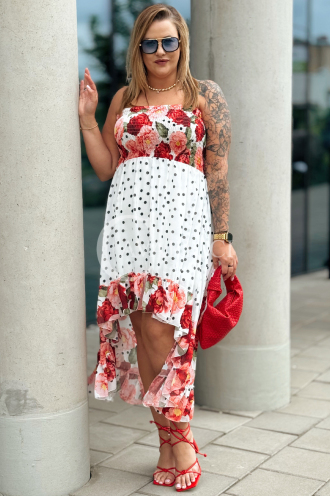 VALENTINA Kleid in Rot – Große Größen | Cavaricci.de