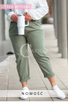 Spodnie ZANELLA – Mistrzynie Wygody z Elastyczną Talią Plus Size Kolor Khaki