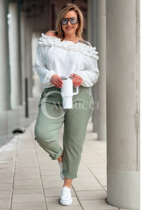 Hose in Khaki – Große Größen | Cavaricci.de