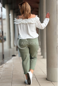 Hose in Khaki – Große Größen | Cavaricci.de