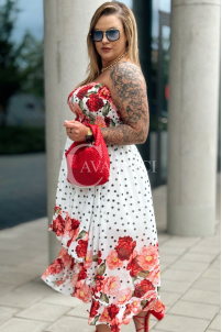 VALENTINA Kleid in Rot – Große Größen | Cavaricci.de