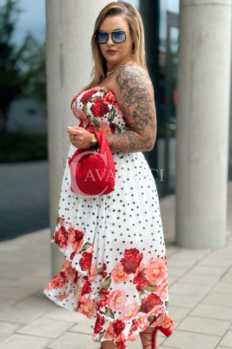 VALENTINA Kleid in Rot – Große Größen | Cavaricci.de