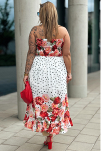 VALENTINA Kleid in Rot – Große Größen | Cavaricci.de
