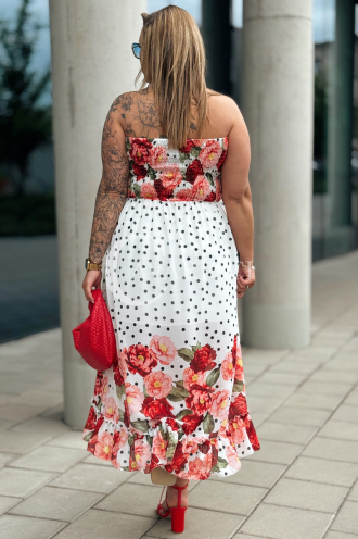 VALENTINA Kleid in Rot – Große Größen | Cavaricci.de
