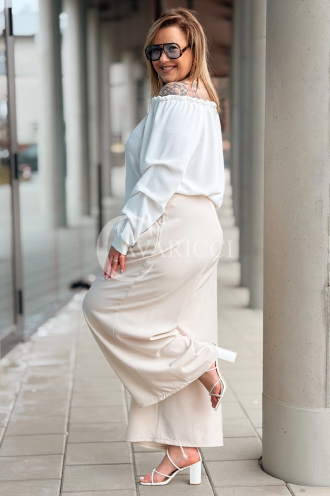 Hose in Beige – Große Größen | Cavaricci.de