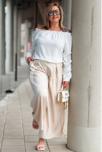 Hose in Beige – Große Größen | Cavaricci.de