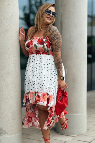 VALENTINA Kleid in Rot – Große Größen | Cavaricci.de