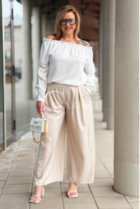 Hose in Beige – Große Größen | Cavaricci.de
