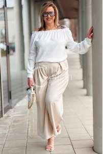 Hose in Beige – Große Größen | Cavaricci.de