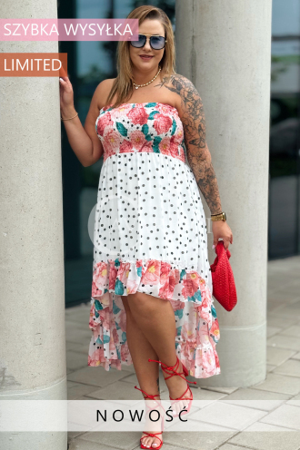 VALENTINA Kleid in Weiß – Große Größen | Cavaricci.de