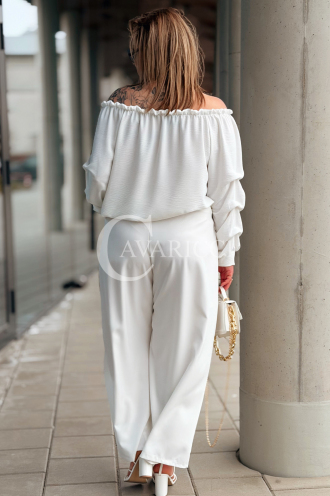 Hose in Creme – Große Größen | Cavaricci.de