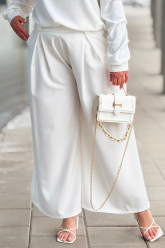 Hose in Creme – Große Größen | Cavaricci.de