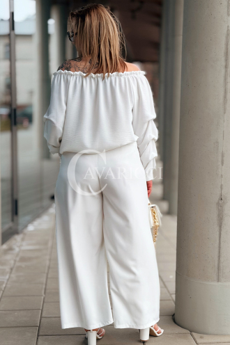 Hose in Creme – Große Größen | Cavaricci.de