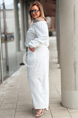 Hose in Creme – Große Größen | Cavaricci.de