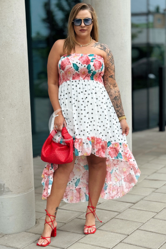 VALENTINA Kleid in Weiß – Große Größen | Cavaricci.de