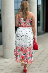 VALENTINA Kleid in Weiß – Große Größen | Cavaricci.de