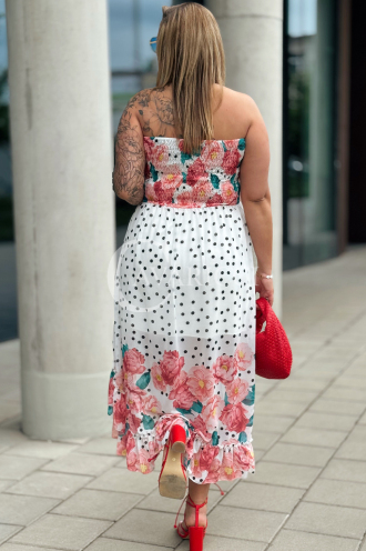 VALENTINA Kleid in Weiß – Große Größen | Cavaricci.de