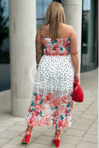 VALENTINA Kleid in Weiß – Große Größen | Cavaricci.de
