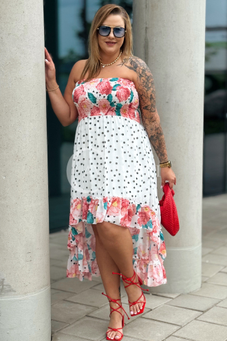 VALENTINA Kleid in Weiß – Große Größen | Cavaricci.de