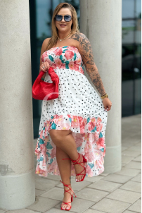 VALENTINA Kleid in Weiß – Große Größen | Cavaricci.de