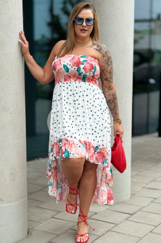 VALENTINA Kleid in Weiß – Große Größen | Cavaricci.de