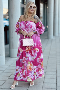 TAORMINA Kleid in Fuchsia – Große Größen | Cavaricci.de