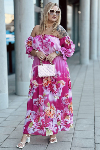 TAORMINA Kleid in Fuchsia – Große Größen | Cavaricci.de