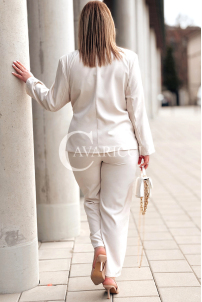 Hose in Beige – Große Größen | Cavaricci.de