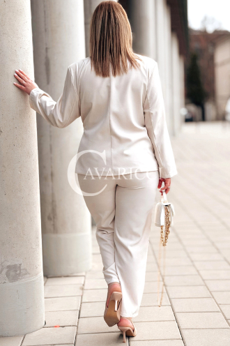 Hose in Beige – Große Größen | Cavaricci.de