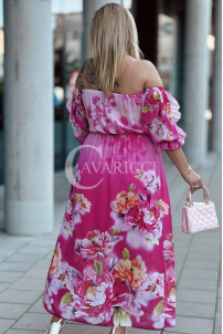 TAORMINA Kleid in Fuchsia – Große Größen | Cavaricci.de