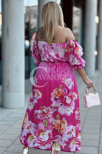 TAORMINA Kleid in Fuchsia – Große Größen | Cavaricci.de