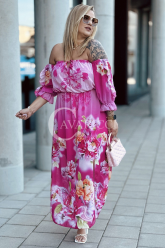 TAORMINA Kleid in Fuchsia – Große Größen | Cavaricci.de