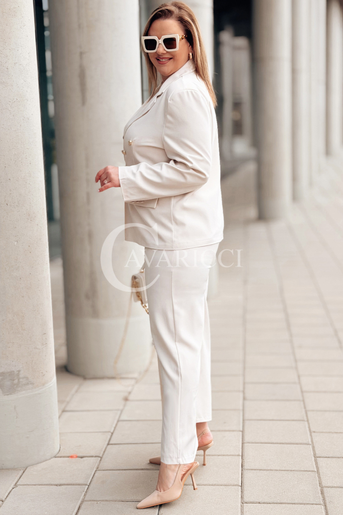 Hose in Beige – Große Größen | Cavaricci.de