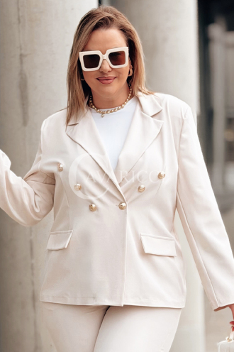 Hose in Beige – Große Größen | Cavaricci.de