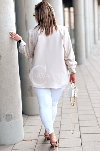 Hose in Beige – Große Größen | Cavaricci.de