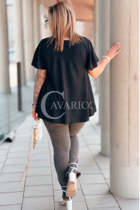Bluse in Schwarz – Große Größen | Cavaricci.de