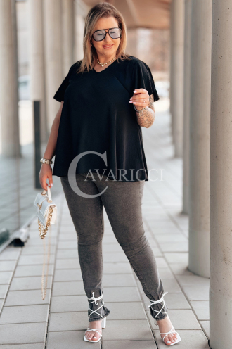 Bluse in Schwarz – Große Größen | Cavaricci.de