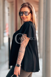 Bluse in Schwarz – Große Größen | Cavaricci.de