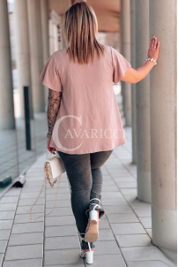 Bluse in Rosa – Große Größen | Cavaricci.de