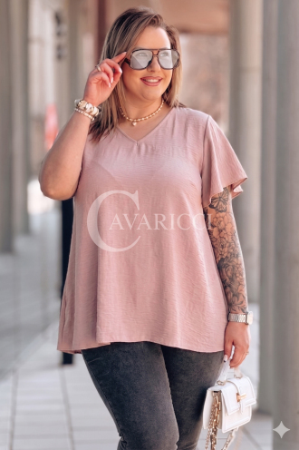 Bluse in Rosa – Große Größen | Cavaricci.de